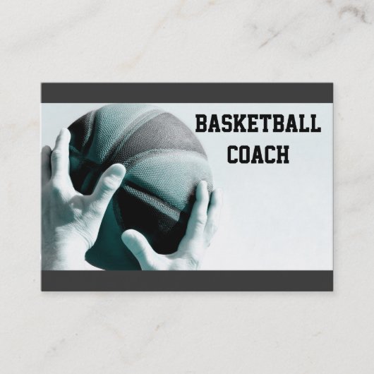 Vintager Basketball Visitenkarte (Vorderseite)