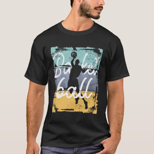 Vintager Basketballspieler T-Shirt (Vorderseite)
