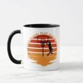 Vintager Basketballspieler Tasse (Links)