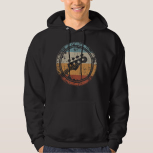 Vintager Bass Guitar Headstock für Bassist und Bas Hoodie