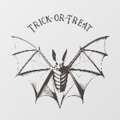 Vintager Bat-Halloween-Party-Aufkleber Fensteraufkleber (Blatt)
