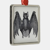 Vintager Bat Pendant Silbernes Ornament (Rechts)