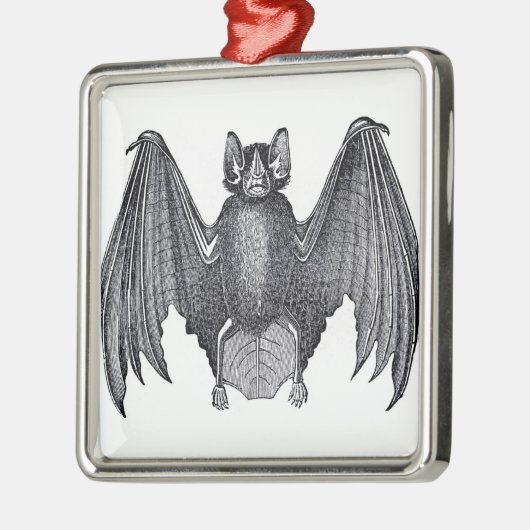 Vintager Bat Pendant Silbernes Ornament (Links)
