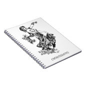 Vintager BauchtänzerinChoreography Notizblock (Rechte Seite)