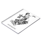 Vintager BauchtänzerinChoreography Notizblock (Linke Seite)