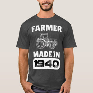 Vintager Bauer Geboren 1940 83 Jahre alte Väter D T-Shirt