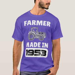 Vintager Bauer Geboren 1953 70 Jahre alte Väter D T-Shirt