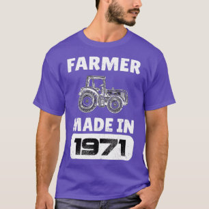 Vintager Bauer Geboren 1971 52 Jahre alte Väter D T-Shirt