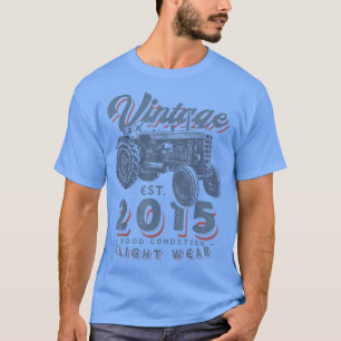 Vintager Bauer Traktor gegründet 2015 7. Geburtsta T-Shirt
