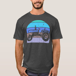 Vintager Bauer Traktor Retro Bauer Traktor Silhou T-Shirt