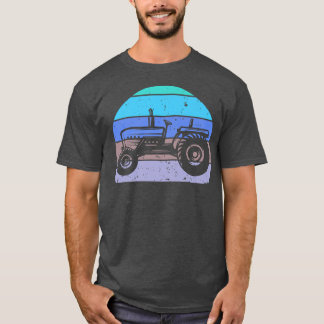 Vintager Bauer Traktor Retro Bauer Traktor Silhou T-Shirt