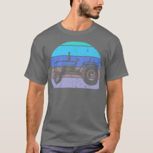 Vintager Bauer Traktor Retro Bauer Traktor Silhou T-Shirt