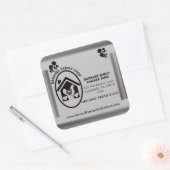 Vintager Bauernhof Bio Frische Eier Hühnerhenne Quadratischer Aufkleber (Umschlag)