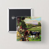 Vintager Bauernhof Button (Vorne & Hinten)