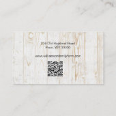 Vintager Bauernhof Frischeier und Fleischfarm Visitenkarte (Rückseite)