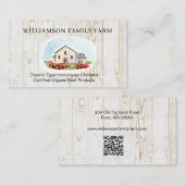 Vintager Bauernhof Frischeier und Fleischfarm Visitenkarte (Vorne/Hinten)