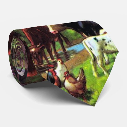 Vintager Bauernhof Krawatte (Gerollt)