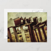 Vintager Bauernhof/Länderbriefkästen Postkarte (Vorne/Hinten)