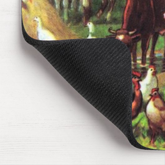Vintager Bauernhof Mousepad (Ecke)
