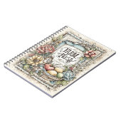 Vintager Bauernhof Muster für frische Früchte und  Notizblock (Linke Seite)