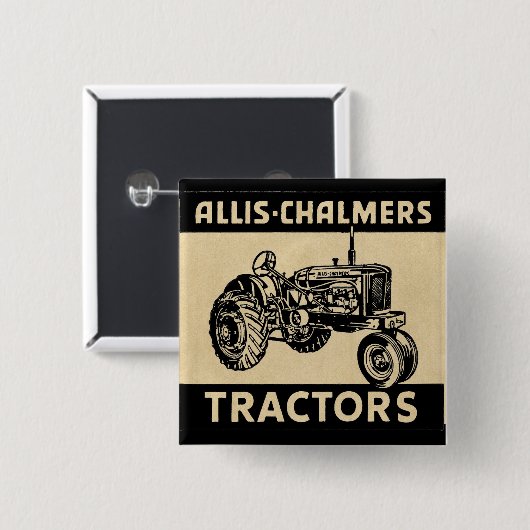 Vintager Bauernhof-Traktor Button (Vorne & Hinten)