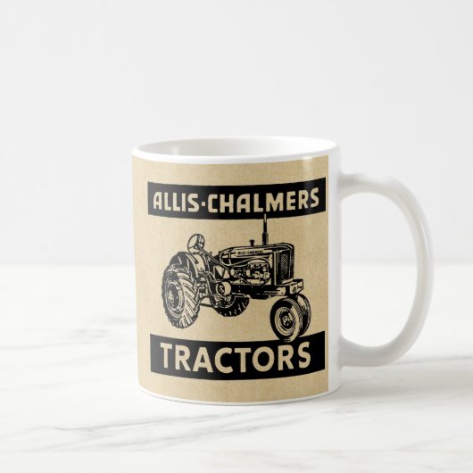 Vintager Bauernhof-Traktor Kaffeetasse (Rechts)