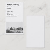 Vintager Bauernhof Visitenkarte (Vorne/Hinten)