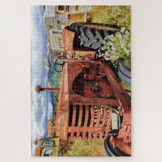 Vintager Bauerntracker Jigsaw Puzzle (Vertikal)