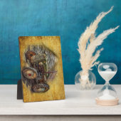 Vintager Bauerntraktor Fotoplatte (Seite)