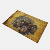 Vintager Bauerntraktor Fußmatte (Schrägansicht)