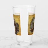 Vintager Bauerntraktor Glas (Links)