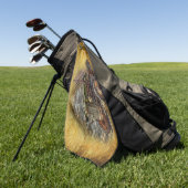 Vintager Bauerntraktor Golfhandtuch (Gras)