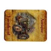 Vintager Bauerntraktor Magnet (Horizontal)