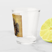 Vintager Bauerntraktor Schnapsglas (Rechts)