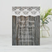 Vintager Baum Bark Bridal Dusche Einladungen (Stehend Vorderseite)
