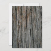 Vintager Baum Bark Bridal Dusche Einladungen (Rückseite)