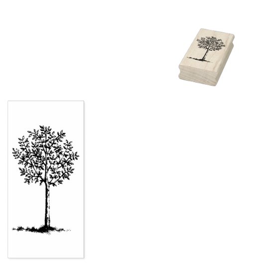 Vintager Baum Gummistempel (Stempel)