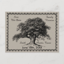 Vintager Baum Outdoor Rustic Family Wiedersehen Ankündigungspostkarte