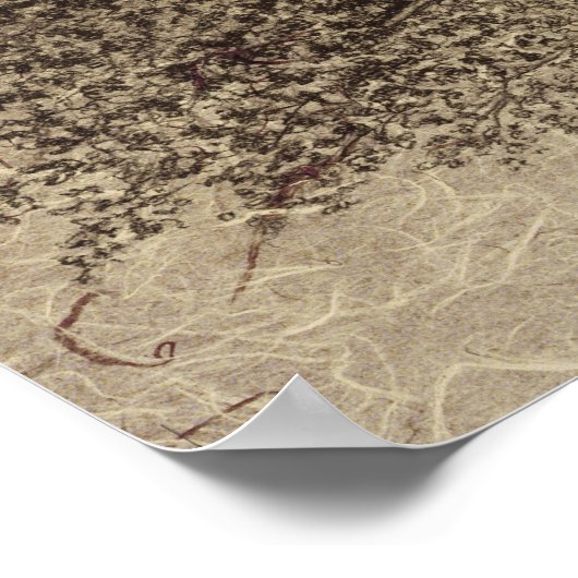 Vintager Baum Poster (Ecke)