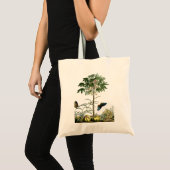 Vintager Baum und Schmetterlinge der Papaya Tragetasche (Vorderseite (Produkt))