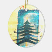 Vintager Baum Zeichnend Ornament (Links)