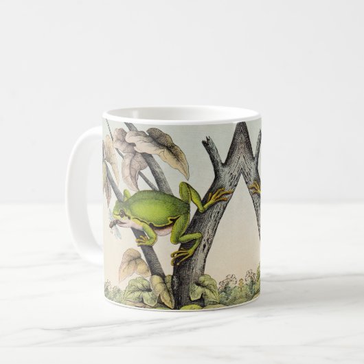 Vintager Baumfrosch Kaffeetasse (Vorderseite Links)