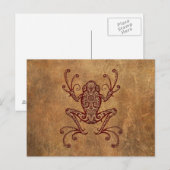 Vintager Baumfrosch Postkarte (Vorne/Hinten)