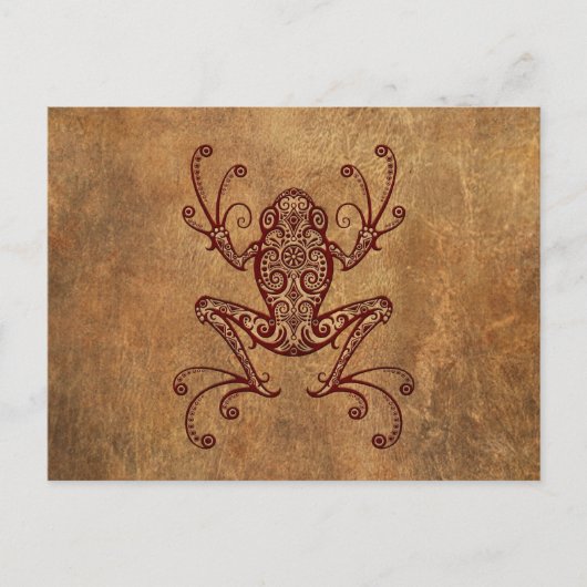 Vintager Baumfrosch Postkarte (Vorderseite)