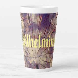 Vintager Baumstamm aus Holz, individuell anpassbar Milchtasse