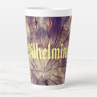 Vintager Baumstamm aus Holz, individuell anpassbar Milchtasse