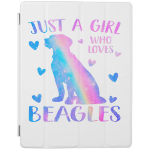Vintager Beagle Hundegesicht Retro Hund Lover Dog  iPad Hülle
