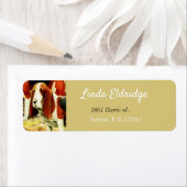 Vintager Beagle - personalisiertes Etikett (Insitu)