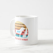 Vintager Beagle Retro Sun Cooler Hund Lover Kaffeetasse (Vorderseite Links)