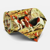 Vintager Beagle und Waschbecken Krawatte (Gerollt)